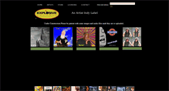 Desktop Screenshot of explosiverecords.com